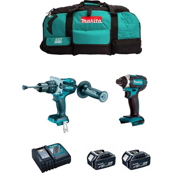 MAKITA Kit MK211 (DHP481 + DTD152 + 2 x 5.0 Ah + DC18RC + LXT600)
