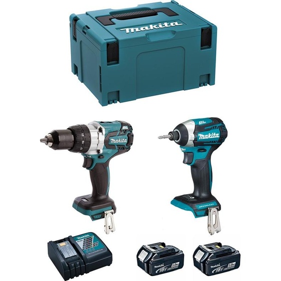 MAKITA Kit MK227RTJ (DHP481 + DTD154 + 2 x 5.0 Ah + DC18RC + MAKPAC 3)