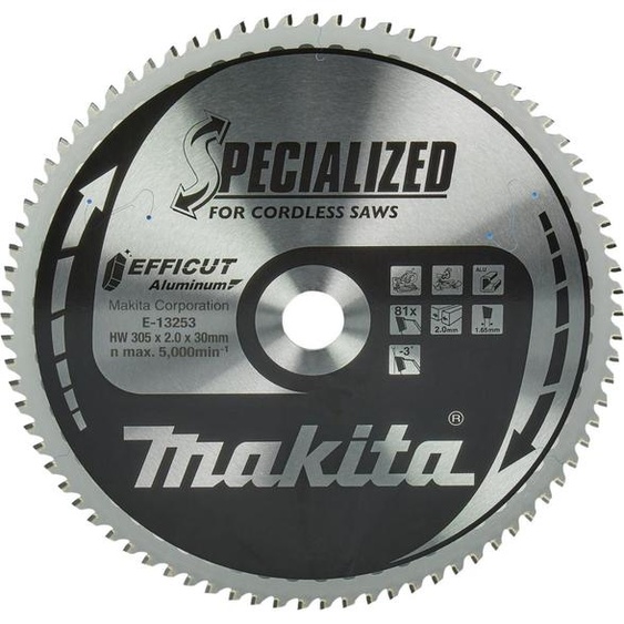 Makita lame de scie scie à bois 305x2,0x30 Z81 EFFICUT E-13253