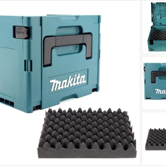 Makita MAKPAC 3 Coffret + Insert universel pour outils sans fil Makita 18V ( Visseuses, Scies, Ponceuses )
