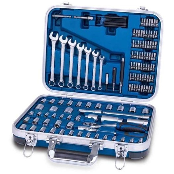 Malette a outils de 135 pieces - SCHAPPACH - TB170 - Outils en acier chrome vanadium - Mallette verrouillable