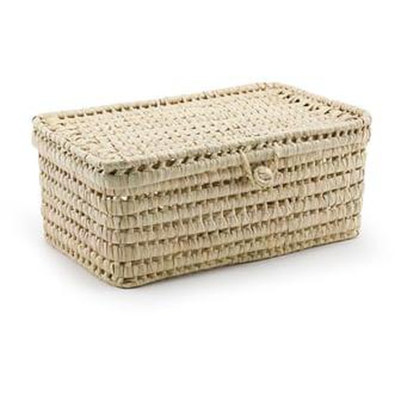Malle en feuilles de palmier L47 cm, Ghada