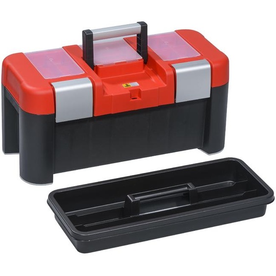 mallette à outils allit McPlus Alu 21 PP rouge/noir non équipée
