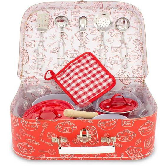 Mallette Batterie De Cuisine Rouge