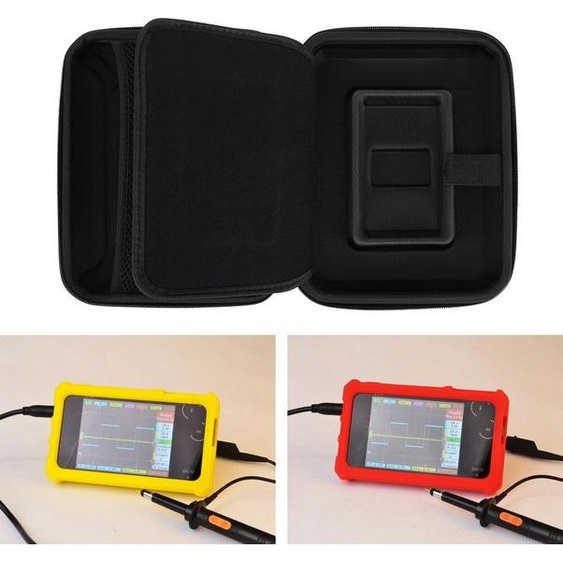 Mallette de rangement portable noire pour oscilloscope, sacoche de transport compacte, conçue pour DS203, DS211, DS212, DS213, LA104 ; Tissu Nylon Oxford et EVA de haute qualité