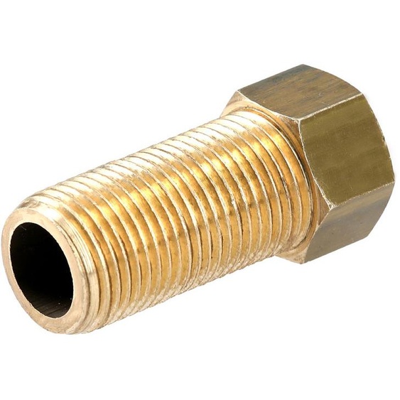 Mamelon long mâle femelle 40mm 20/27 laiton - GARIS - D04604B