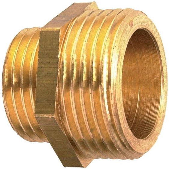 Mamelon réduit double mâle 40/49x33/42 laiton - GARIS - D05006B