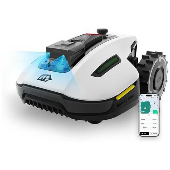 Yuka Mini 600, Tondeuse Robot, NetRTK+Vision, Aucune Antenne rtk Requise, Recommandé 600 m², Max. 800 m², Pente à 50%, Cartographie Automatique,