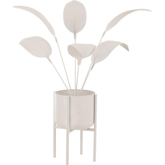 Manahee Design | Décoration végétale métal blanc | 101,5 cm x 57 cm x 48 cm
