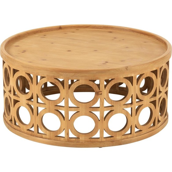 Manahee Design | Salontafel Sparhout/Mdf naturel | Naturel | 36x80x80 cm