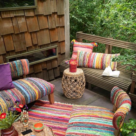 Manahee Design | Table basse en rotin naturel | Naturel | 35 x 60 x 60 cm