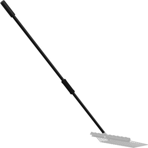 Manche de fourche design Ø3,5x127,5 cm Noir Acier, Fourches 2024 Nouveau