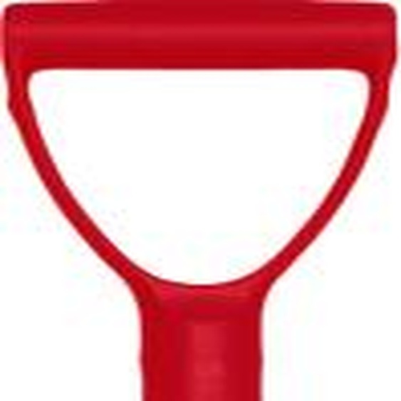 Manche de fourche en aluminium. 115 cm manche rouge incl. poignée en caoutchouc