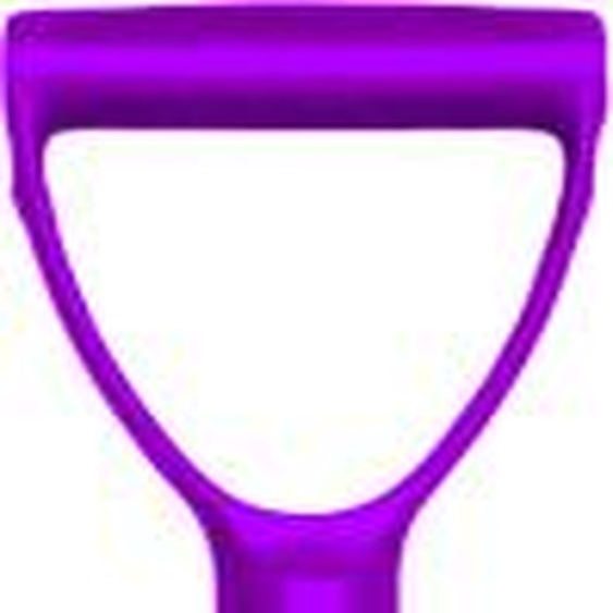 Manche de la fourche à fumier en aluminium. 115 cm Manche violet avec poignée en caoutchouc