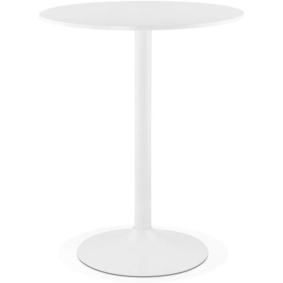 Mange-debout / table haute CARACAS blanche - Ø 90 cm