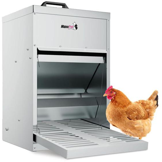 Maxxpet - Mangeoire pour poules - Silo dalimentation pour poules 9 kg - Abreuvoir pour volailles - 31x46x44 cm