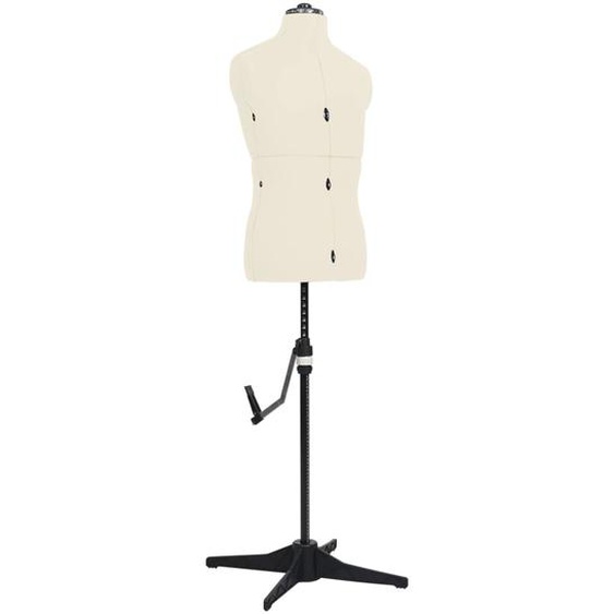 Mannequin de couture ajustable pour homme Crème Taille 37-45