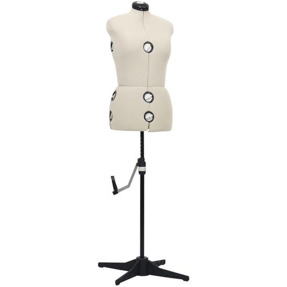Mannequin de robe ajustable pour femme Crème M Taille 40-46