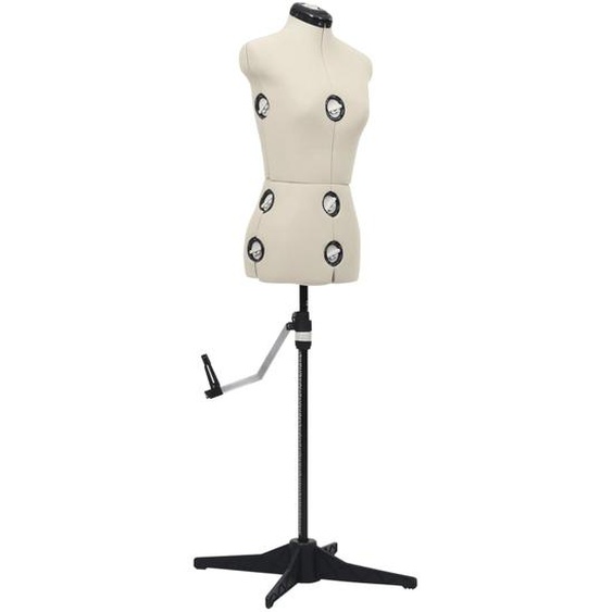 Mannequin de robe ajustable pour femme Crème S Taille 33-40