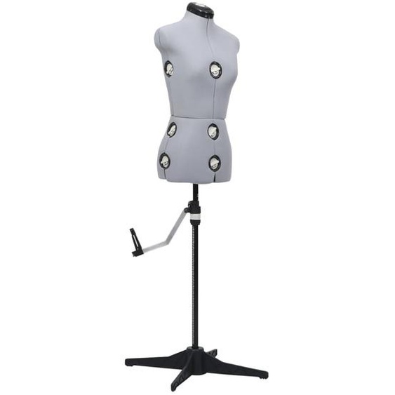 Mannequin de robe ajustable pour femme Gris S Taille 33-40