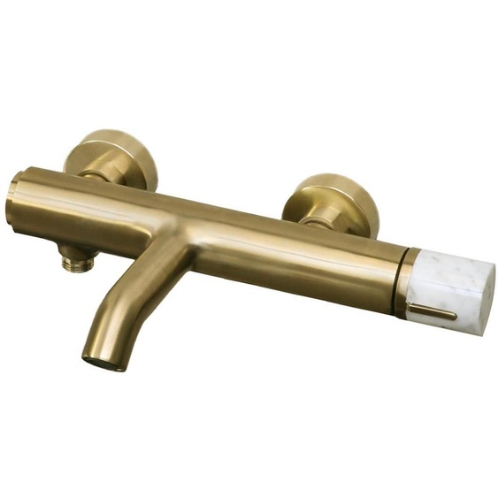 Manopola mitigeur bain-douche mécanique marbre or brossé Essebagno