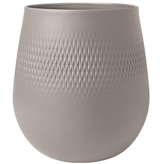 Manufacture Collier taupe Vase Carré grand