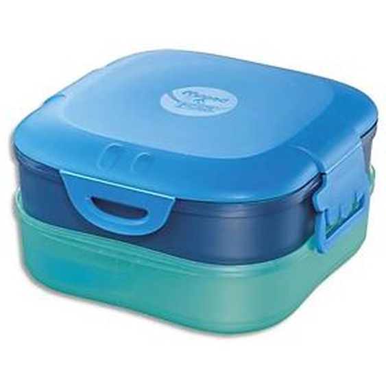 MAPED Boîte à déjeuner Picnik 3en1 capacité 740 ml Concept enfants Bleu, en PP, 3 compartiments, étanche