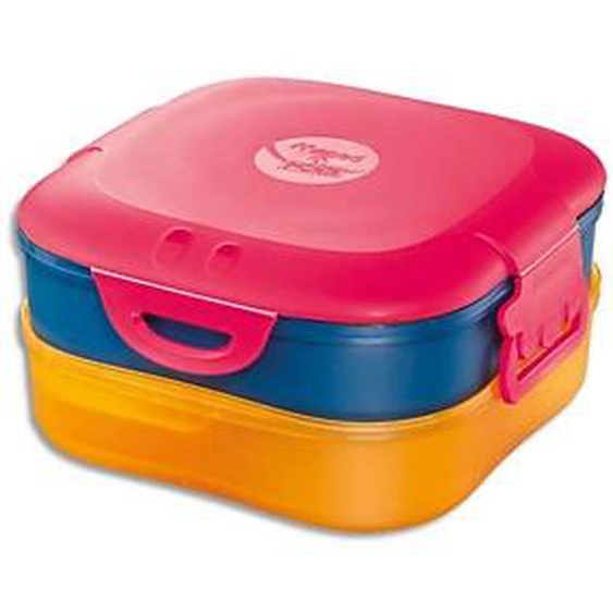 MAPED Boîte à déjeuner Picnik 3en1 capacité 740 ml Concept enfants Rose, en PP, 3 compartiments, étanche