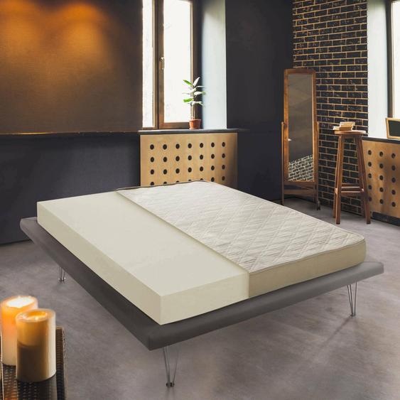 Marcella - Matelas 2 Places, 190x160x14h cm Gris, Déhoussable Fabriqué en Italie