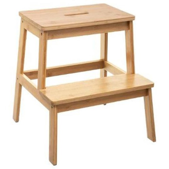 Marchepied - FIVE Simply Smart - 2 Marches - Bambou Naturel - Charge 150 kg - Design Contemporain