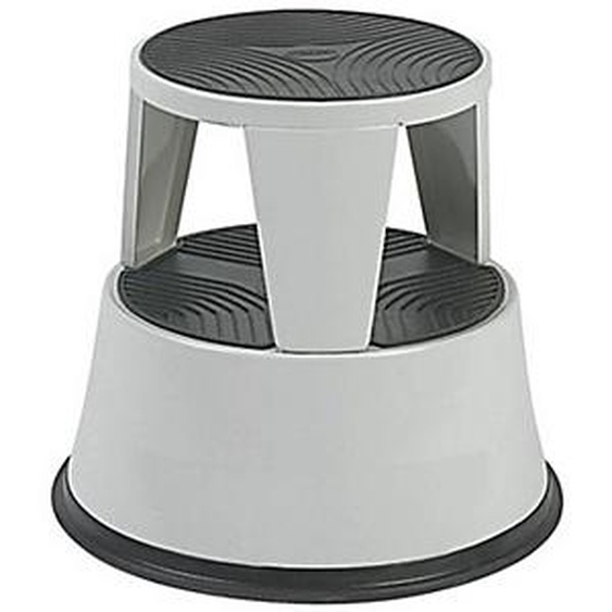 Marchepied tabouret métal gris clair