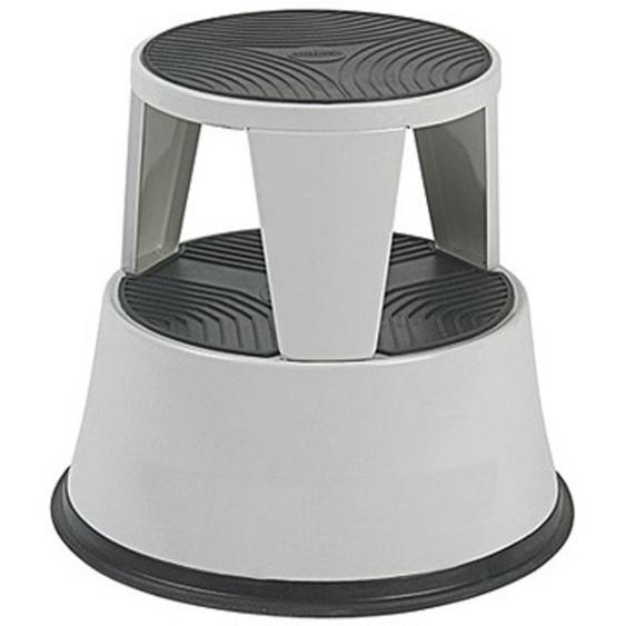 Marchepied tabouret métal gris clair