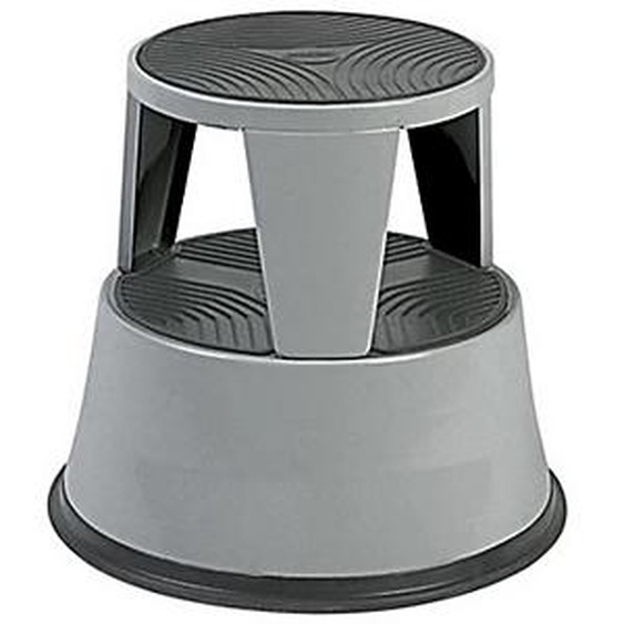 Marchepied tabouret métal gris foncé