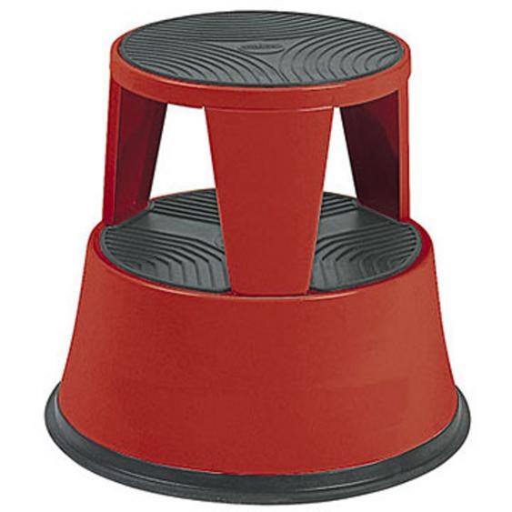 Marchepied tabouret métal rouge
