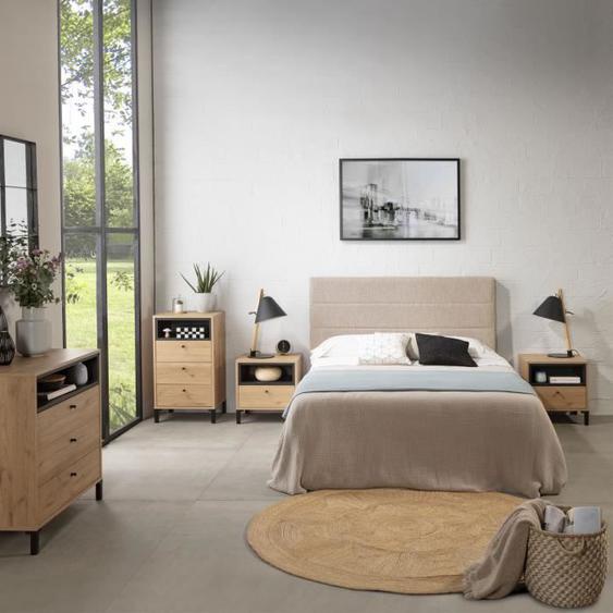 marcKonfort Tête de lit tapissée Miconos 150x60cm beige