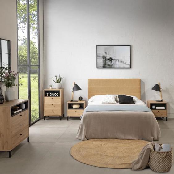 marcKonfort Tête de lit tapissée Miconos 150x60cm moutarde