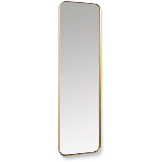 Marco - Miroir aux bords arrondis en métal 30x100cm - Couleur - Laiton
