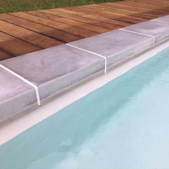 Margelle piscine à retombée RETOMBA : bassin de 6.00 x 3.00 m