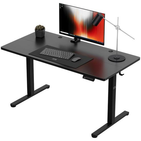 Mark Adler Leader 7.3 Bureau électrique noir 140x60 cm, hauteur réglable 72-118 cm, ErgoHub Flex Panel, gestion des câbles, supporte jusquà 50kg