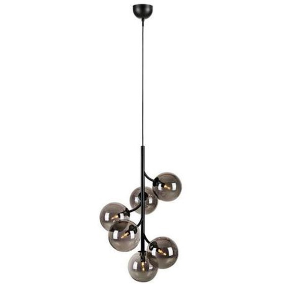 Markslojd CALLISTO Callisto Plafonnier Globe en Verre 6 Lumières Noir, Fumée