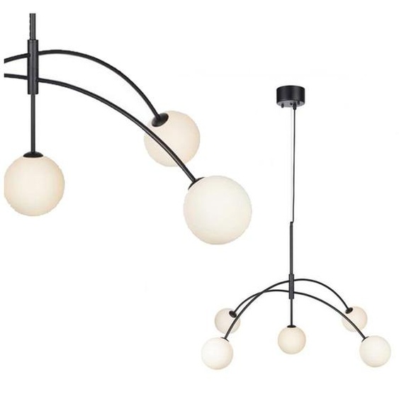 Markslöjd Heaven Ø 117 cm noir 5-flamme ronde