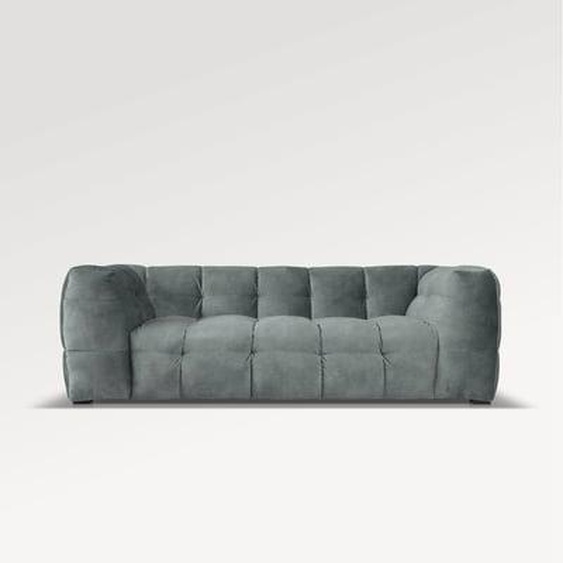 Marly - Canapé droit fixe 2 places Tissu uni Adore 350/19 Grey Green