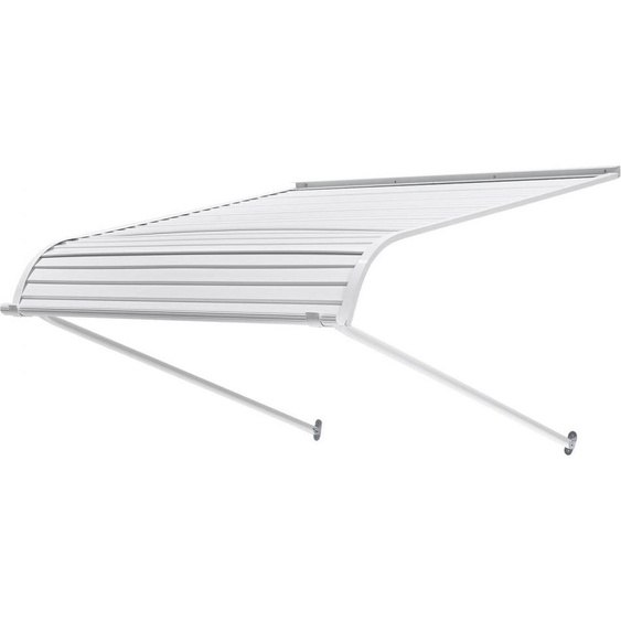 Marquise de fenêtre Auvent de porte - 101,6x106,6x51cm - Protection solaire en aluminium - Protection UV Abri de terrasse