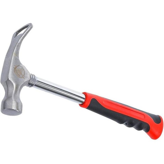 Marteau 9181 - 24 x 11,2 x 3,5 cm - Poignée Ergonomique, Acier Résistant - Usage Bâtiment et Bricolage - D-Work