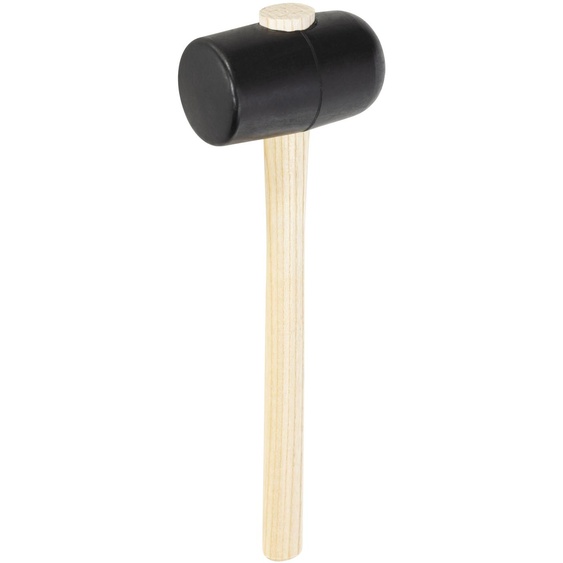 Marteau caoutchouc Picard, face bombée, manche frêne 115x65