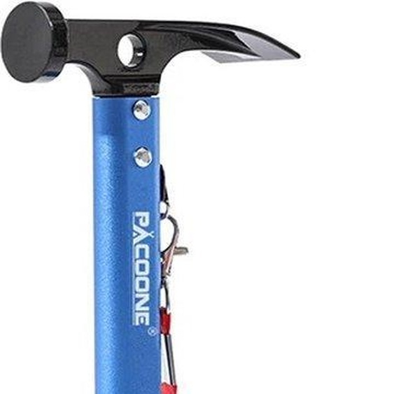 Marteau de camping en aluminium avec sangle - 30 x 11 cm - Bleu