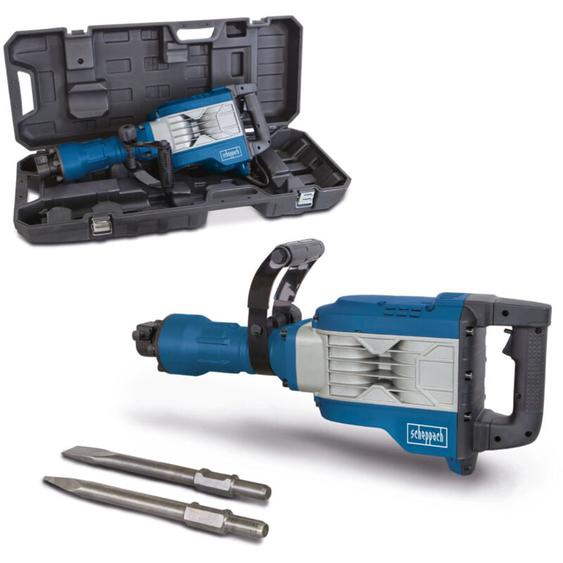 Marteau de démolition AB1900 – 60 Joules – 2000 coups/min – 1900 w – Marteau perforateur – Marteau piqueur – Burin pointu et burin plat 390 mm –