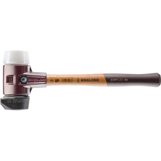 Marteau de démolition Halder SIMPLEX 3027.280, manche ergonomique, semi-dur, 2 820 g, 490 mm, 1 pièce