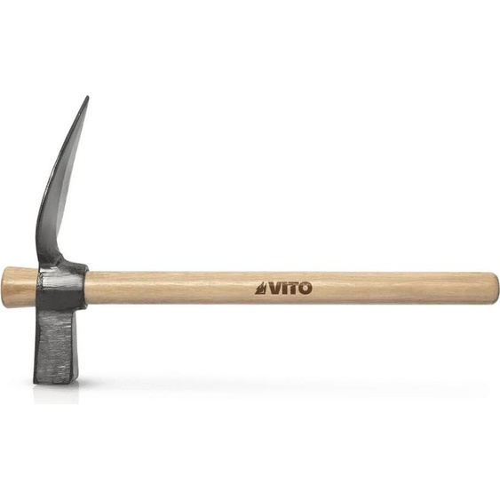 Marteau de Paveur Acier Trempé & Manche Bois Marteau de Maçon pour la pose de pavés et bordures VITO