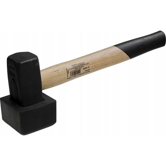 Marteau de pierre avec protection en caoutchouc 1500g